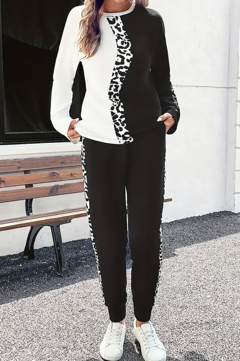 Komplet SEVANTA, Boja: crna i bela, IVET.RS - Nova Kolekcija