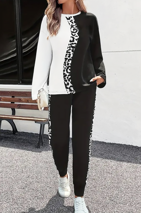 Komplet SEVANTA, Boja: crna i bela, IVET.RS - Nova Kolekcija