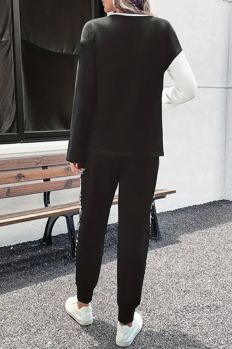 Komplet SEVANTA, Boja: crna i bela, IVET.RS - Nova Kolekcija