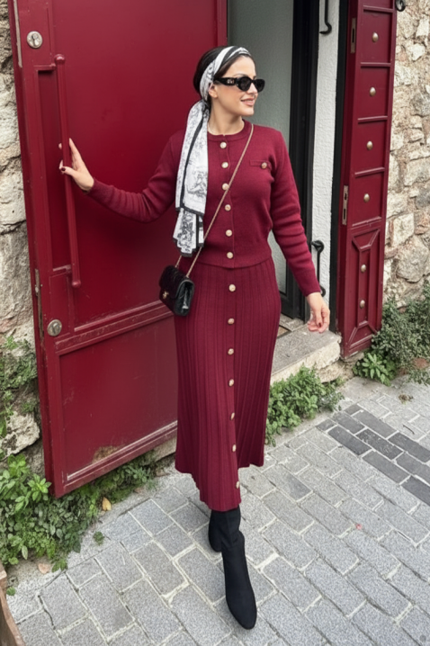 Komplet HELENZA BORDO, Boja: bordo, IVET.RS - Nova Kolekcija