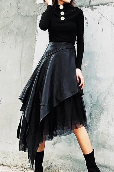 Suknja DREZILDA, Boja: crna, IVET.RS - Nova Kolekcija