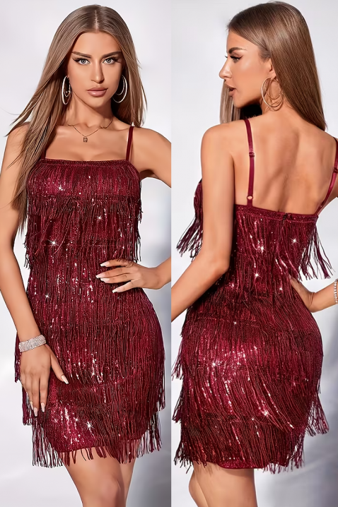 Haljina REZRENDA, Boja: bordo, IVET.RS - Nova Kolekcija