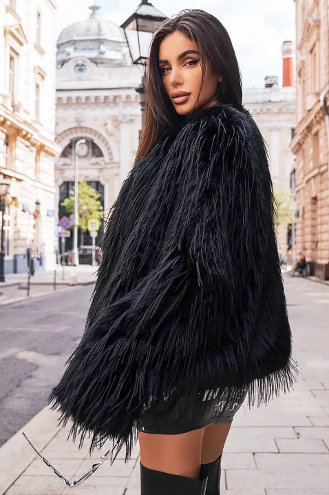 Kaput BELSIONA BLACK, Boja: crna, IVET.RS - Nova Kolekcija