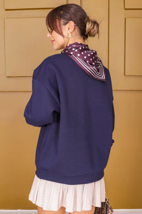 Ženska bluza ZAFERZA NAVY, Boja: tamnoplava, IVET.RS - Nova Kolekcija