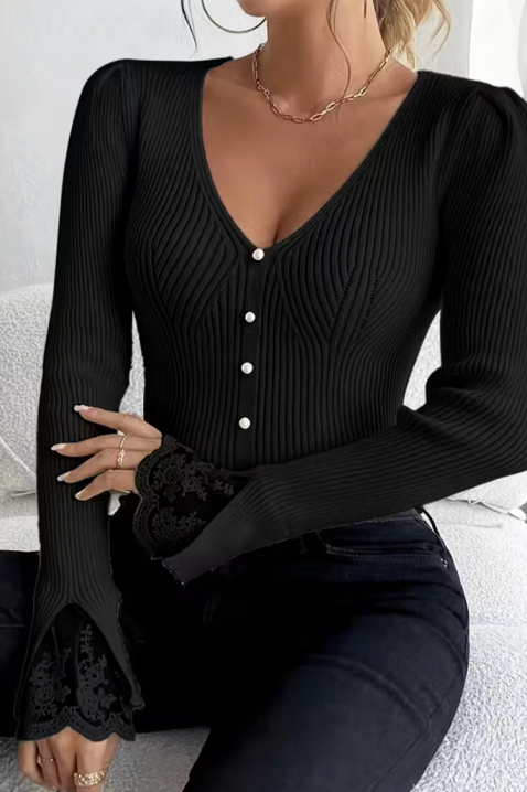 Ženska bluza ZLOVELDA BLACK, Boja: crna, IVET.RS - Nova Kolekcija