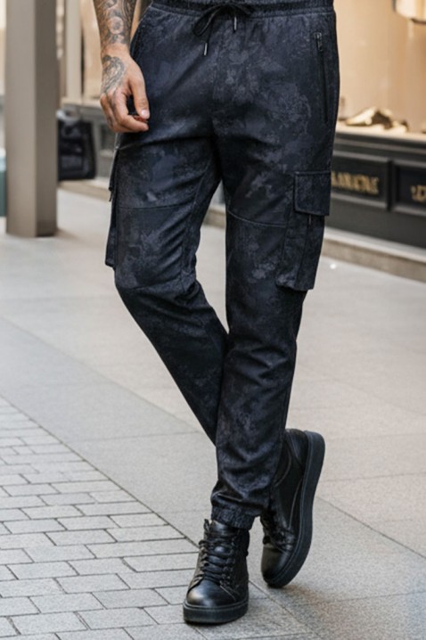 Muške pantalone ZELGER BLACK, Boja: crna, IVET.RS - Nova Kolekcija