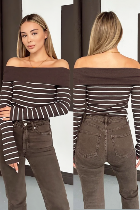 Ženska bluza PRESTILJA BROWN, Boja: braon, IVET.RS - Nova Kolekcija