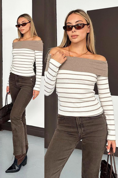 Ženska bluza PRESTILJA MOCHA, Boja: moka, IVET.RS - Nova Kolekcija