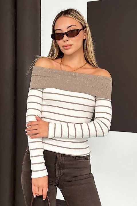 Ženska bluza PRESTILJA MOCHA, Boja: moka, IVET.RS - Nova Kolekcija