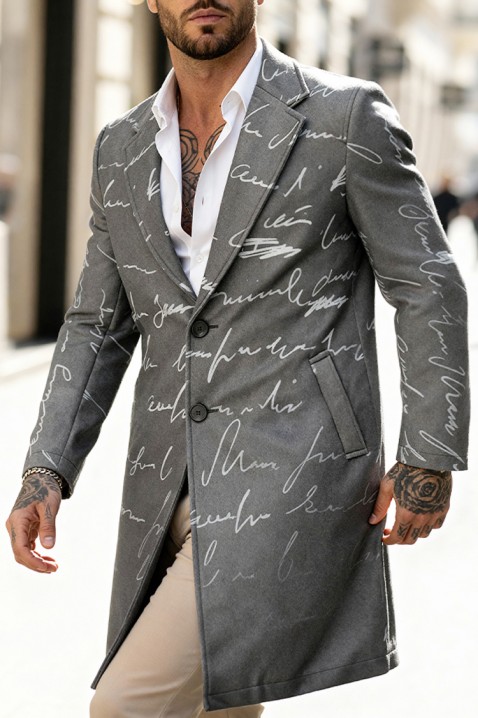 Muški kaput REBELDO, Boja: grafitna, IVET.RS - Nova Kolekcija