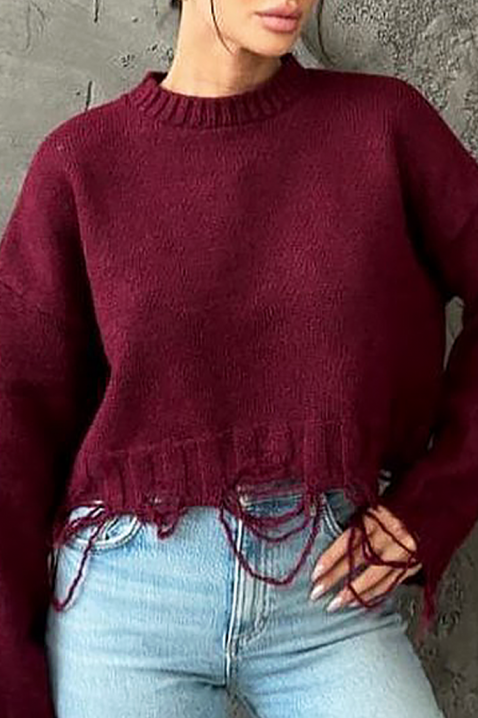 Džemper NEVRINZA BORDO, Boja: bordo, IVET.RS - Nova Kolekcija