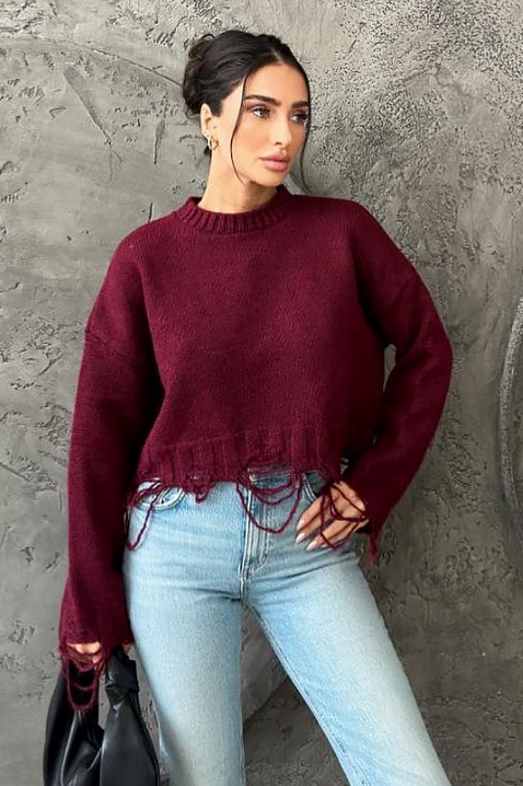 Džemper NEVRINZA BORDO, Boja: bordo, IVET.RS - Nova Kolekcija