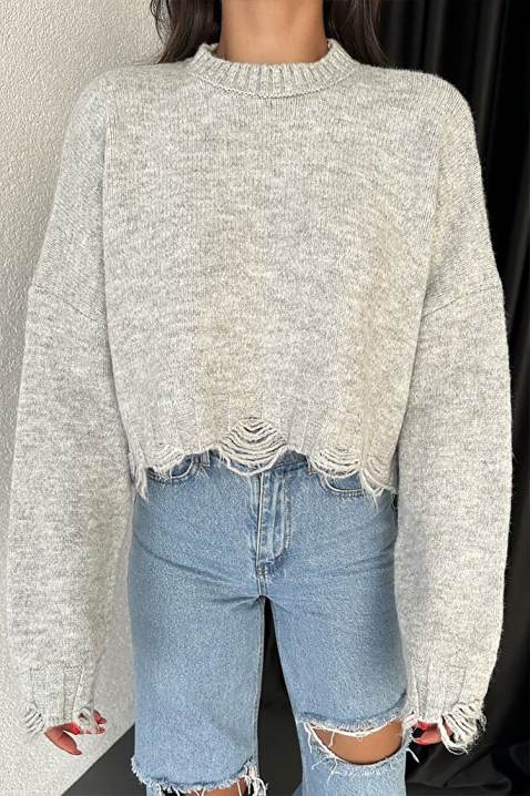 Džemper NEVRINZA GREY, Boja: siva, IVET.RS - Nova Kolekcija