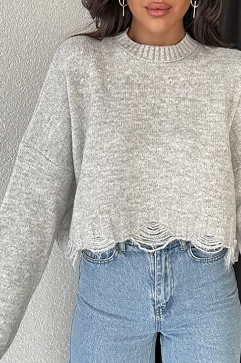 Džemper NEVRINZA GREY, Boja: siva, IVET.RS - Nova Kolekcija