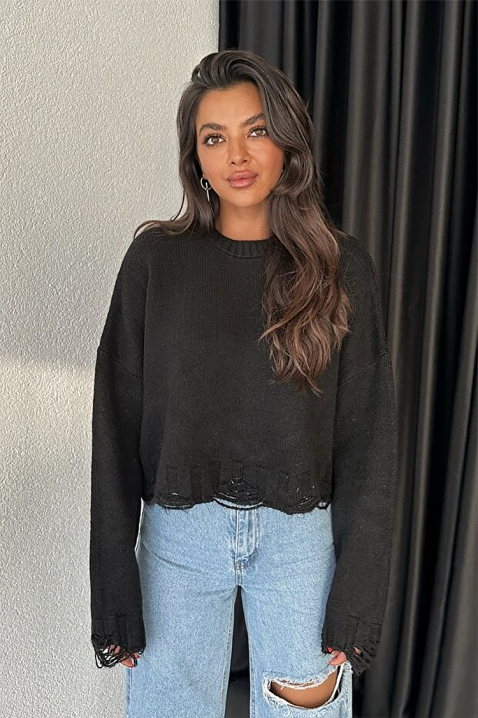 Džemper NEVRINZA BLACK, Boja: crna, IVET.RS - Nova Kolekcija