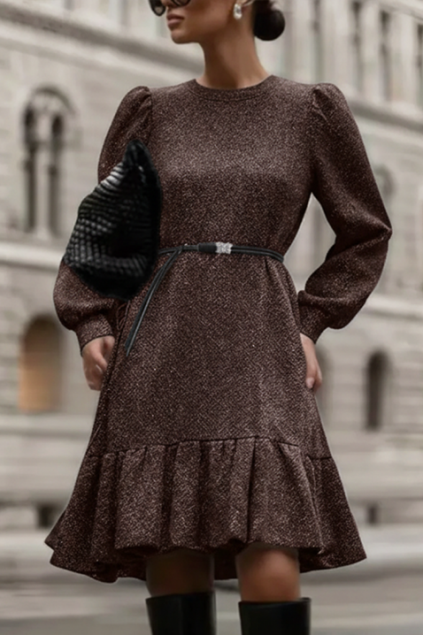 Haljina ESTOFIA BROWN, Boja: braon, IVET.RS - Nova Kolekcija