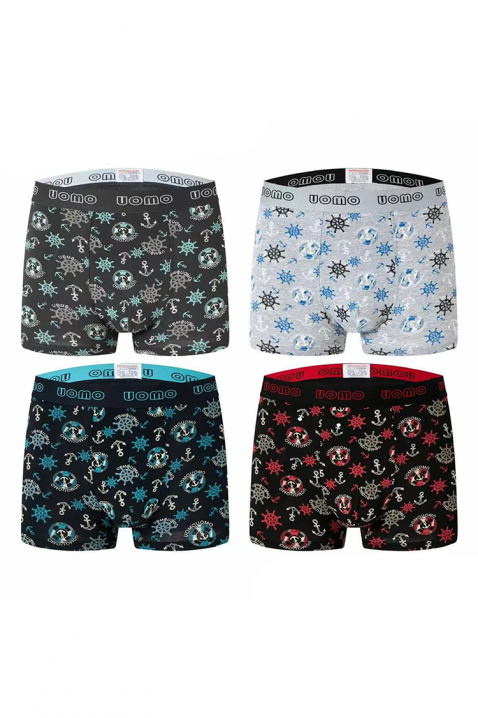 Komplet od 4 para muških bokserica ZILFIR, Boja: višebojna, IVET.RS - Nova Kolekcija