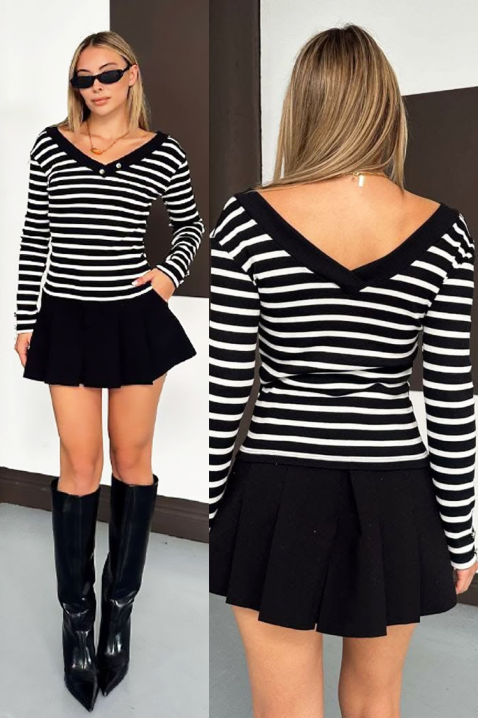 Ženska bluza FLEONZA BLACK, Boja: crna, IVET.RS - Nova Kolekcija