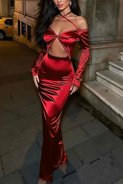 Haljina RUNVELZA, Boja: crvena, IVET.RS - Nova Kolekcija