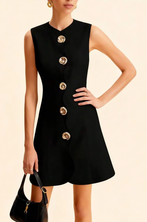 Haljina POLVINDA, Boja: crna, IVET.RS - Nova Kolekcija