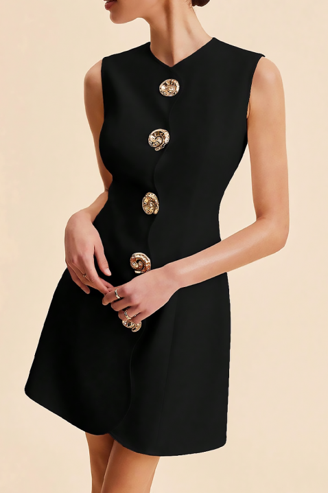 Haljina POLVINDA, Boja: crna, IVET.RS - Nova Kolekcija