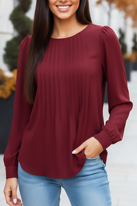 Ženska bluza TOVILDA BORDO, Boja: bordo, IVET.RS - Nova Kolekcija