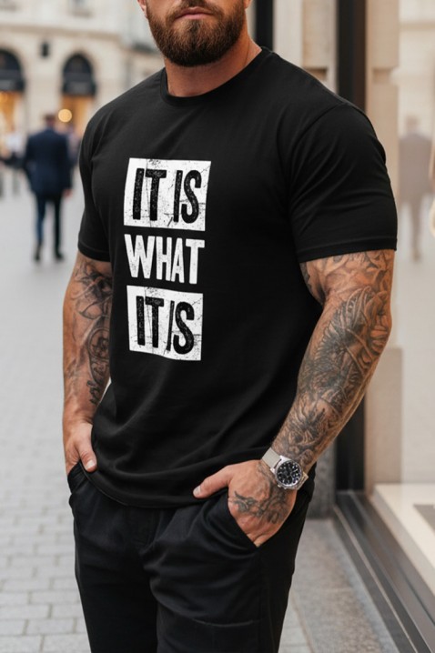 Muška majica GRITER, Boja: crna, IVET.RS - Nova Kolekcija