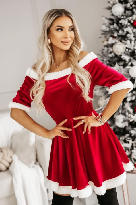 Haljina AKOLDITA, Boja: crvena, IVET.RS - Nova Kolekcija