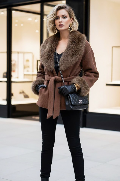 Kaput ZARKENZA BROWN, Boja: braon, IVET.RS - Nova Kolekcija