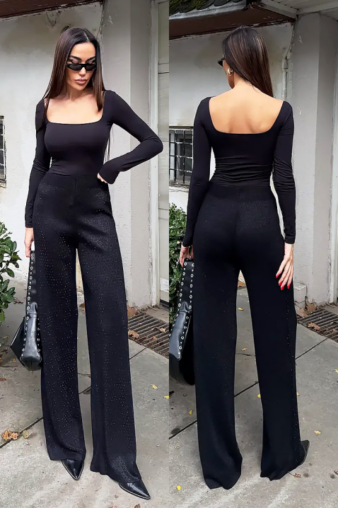 Pantalone DAVERDA BLACK, Boja: crna, IVET.RS - Nova Kolekcija