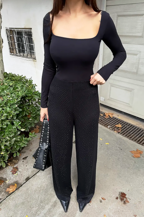 Pantalone DAVERDA BLACK, Boja: crna, IVET.RS - Nova Kolekcija