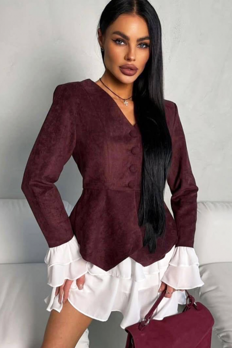 Komplet AKSIENA BORDO, Boja: bordo, IVET.RS - Nova Kolekcija