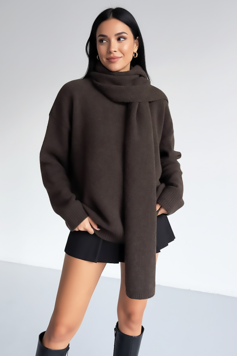 Džemper ERTILODA BROWN, Boja: braon, IVET.RS - Nova Kolekcija