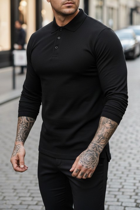 Muška bluza LEROJO BLACK, Boja: crna, IVET.RS - Nova Kolekcija