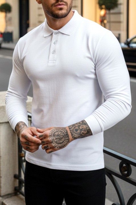 Muška bluza LEROJO WHITE, Boja: bela, IVET.RS - Nova Kolekcija