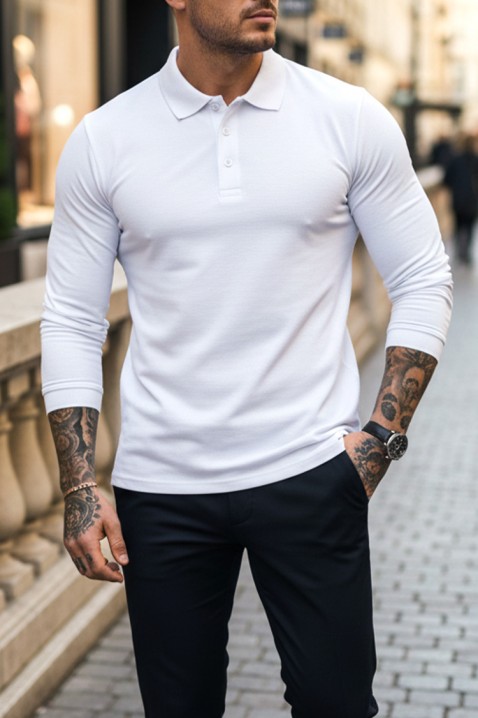 Muška bluza LEROJO WHITE, Boja: bela, IVET.RS - Nova Kolekcija