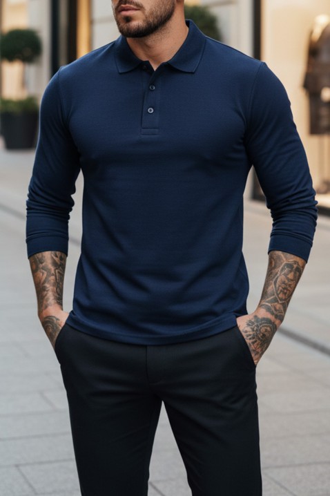 Muška bluza LEROJO NAVY, Boja: tamnoplava, IVET.RS - Nova Kolekcija