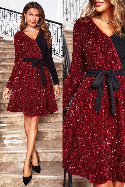 Haljina BENJIADA, Boja: crvena, IVET.RS - Nova Kolekcija