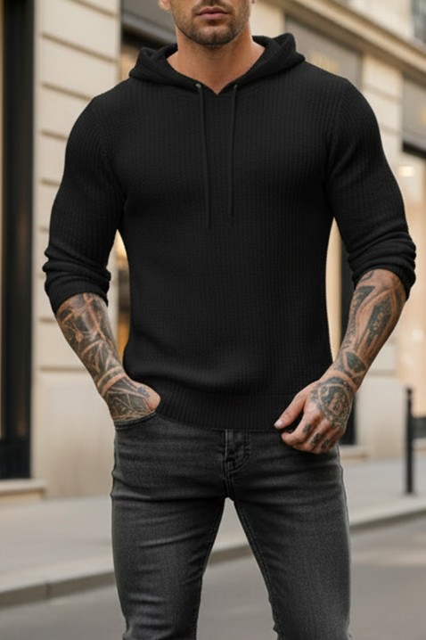 Muški džemper JEROLDO BLACK, Boja: crna, IVET.RS - Nova Kolekcija