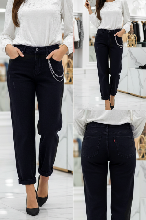 Farmerke ULVINZA, Boja: crna, IVET.RS - Nova Kolekcija