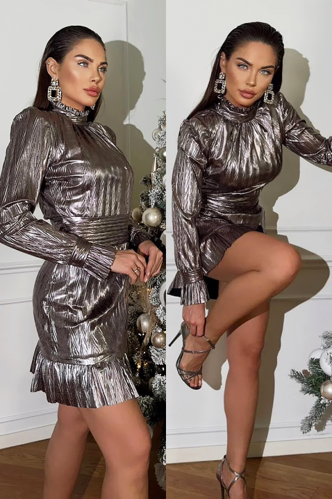 Haljina AMELVITA, Boja: srebrna, IVET.RS - Nova Kolekcija