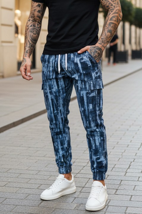 Muške pantalone ZIRMEN BLUE, Boja: plava, IVET.RS - Nova Kolekcija