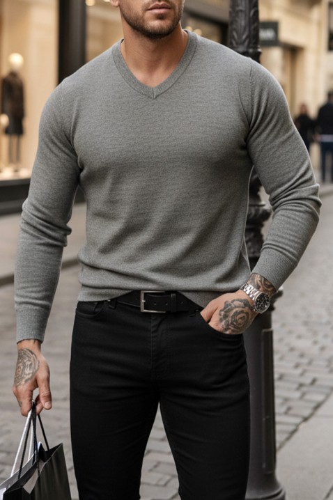 Muški džemper MARKAN GREY, Boja: siva, IVET.RS - Nova Kolekcija