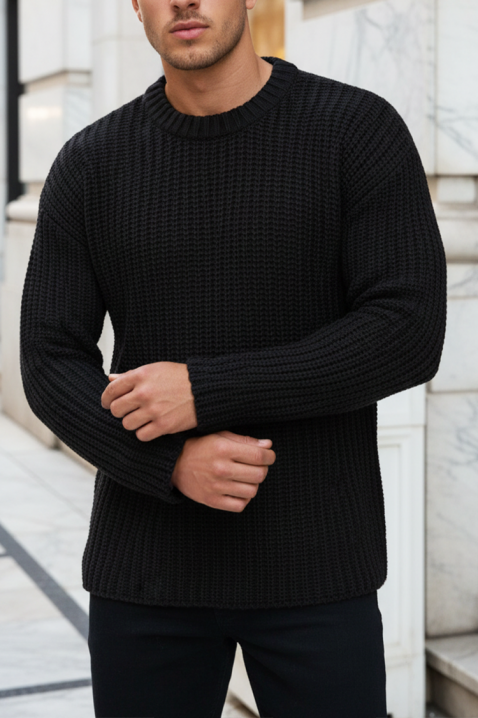 Muški džemper ROGERO, Boja: crna, IVET.RS - Nova Kolekcija