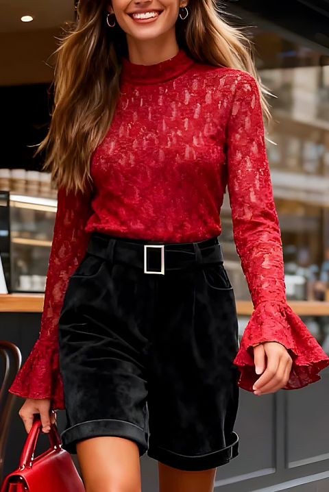 Ženska bluza LALVERZA RED, Boja: crvena, IVET.RS - Nova Kolekcija