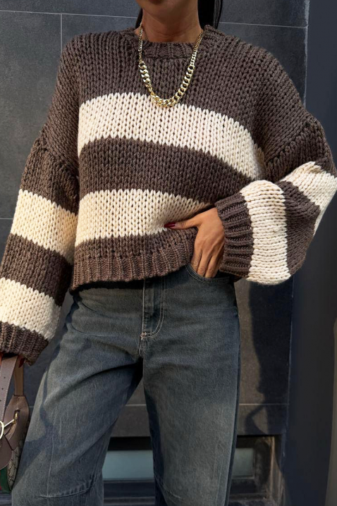 Džemper LARDENZA BROWN, Boja: braon, IVET.RS - Nova Kolekcija