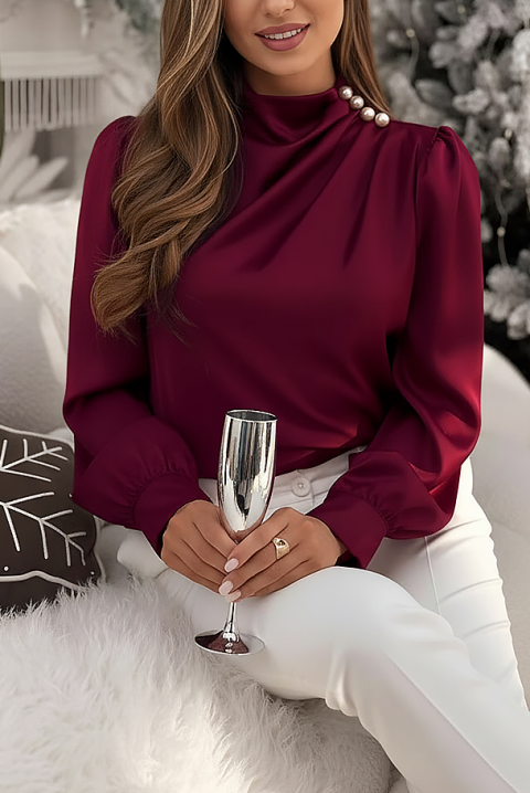 Ženska bluza NERLENZA BORDO, Boja: bordo, IVET.RS - Nova Kolekcija