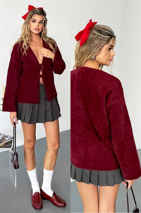 Vesta PLAVINZA, Boja: bordo, IVET.RS - Nova Kolekcija