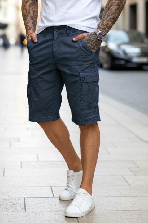 Muške bermude MIRKIZ NAVY, Boja: tamnoplava, IVET.RS - Nova Kolekcija