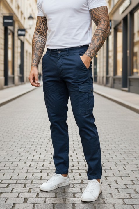 Muške pantalone BIRZIN NAVY, Boja: tamnoplava, IVET.RS - Nova Kolekcija